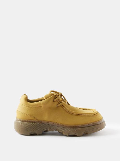 Burberry The Bloomsbury In Hand-Painted Nubuck in Yellow