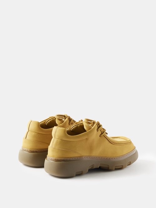 Burberry The Bloomsbury In Hand-Painted Nubuck in Yellow