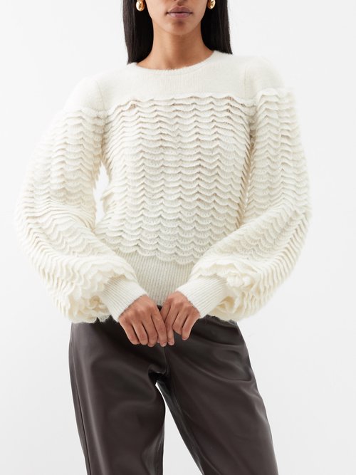 Zimmermann Luminosity Pointelle-knit Sweater | Smart Closet