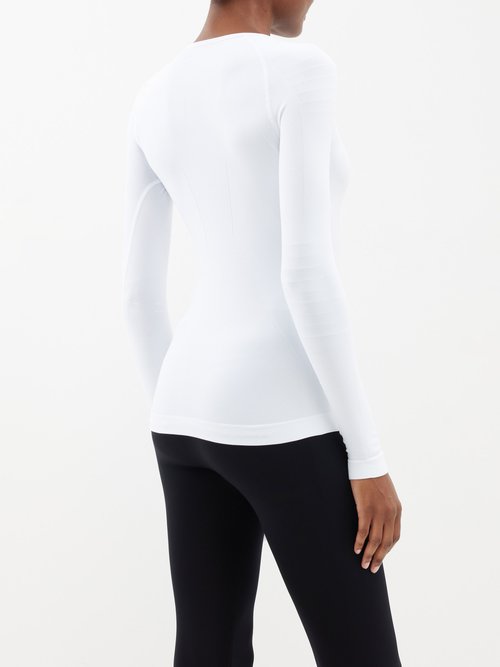 Black Layered-jersey leggings, Falke