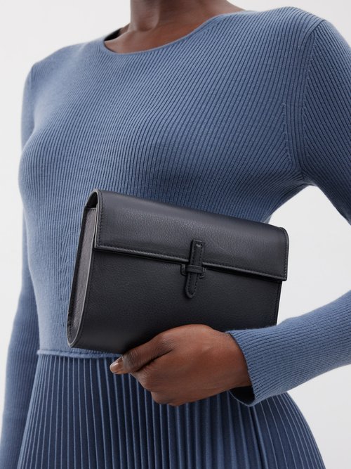 Small Nappa-leather Clutch