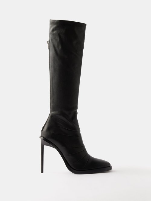 Ann Demeulemeester 110mm Uta High Heel Boots In Black