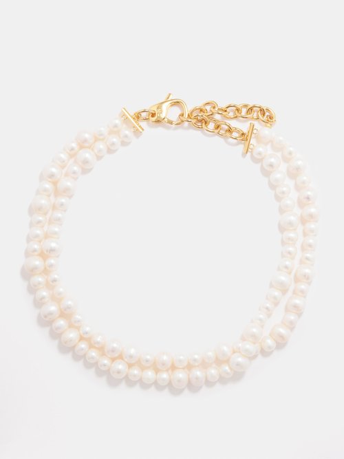 Joolz by Martha Calvo Josie Pearl & 14kt Gold-plated Necklace