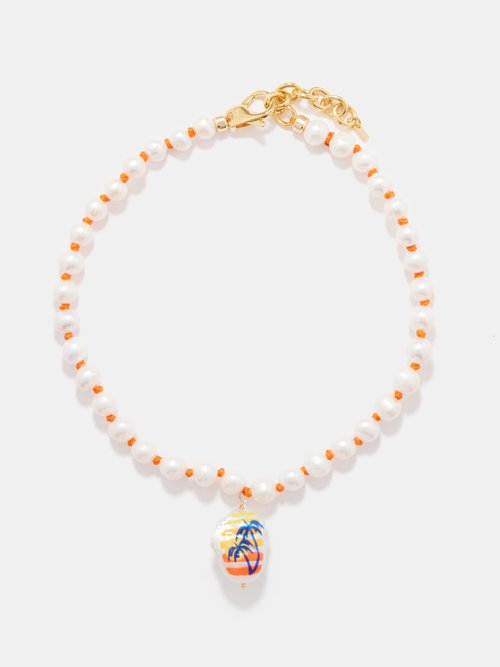 Joolz by Martha Calvo Chasing Sunsets Pearl & 14kt Gold-plated Necklace
