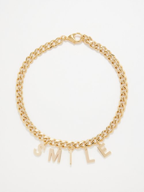 Joolz by Martha Calvo Smile 14kt Gold-plated Necklace