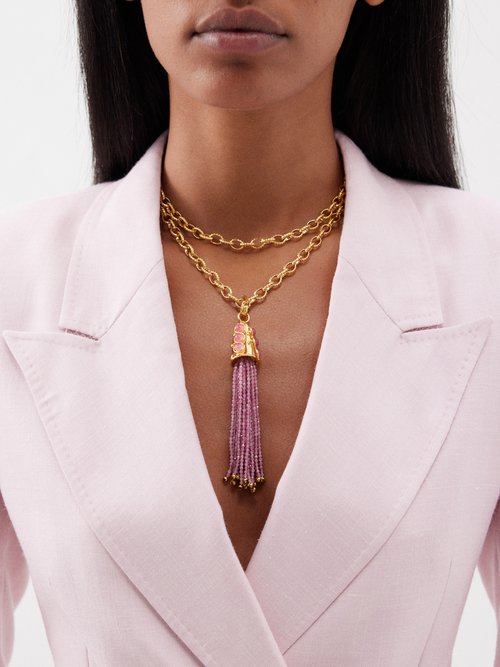 Natia X Lako Airplane gold-plated Necklace - Farfetch