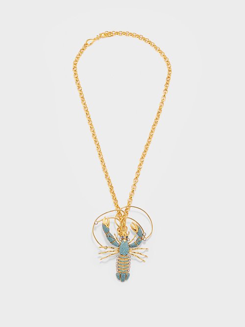 Begüm Khan Lobster 24kt Gold-plated Necklace