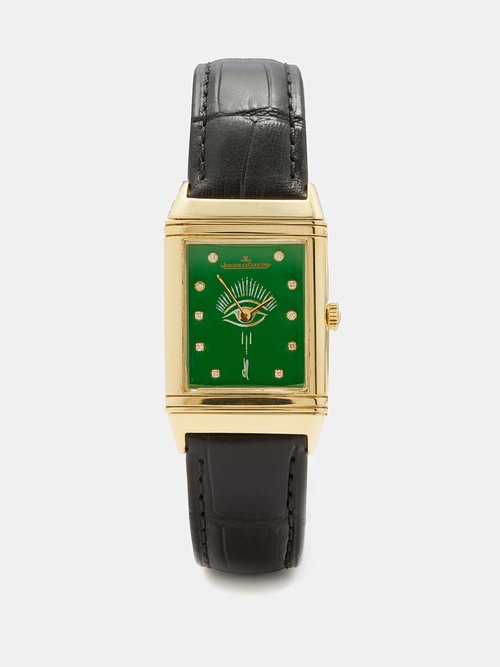 Jacquie Aiche Vintage Cartier Tank Diamond & 18kt Gold Watch in Metallic