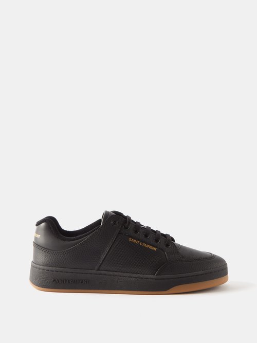 SAINT LAURENT SL/61 PERFORATED-LEATHER TRAINERS