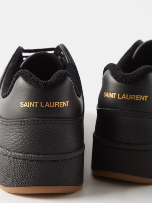 SAINT LAURENT SL/61 PERFORATED-LEATHER TRAINERS 