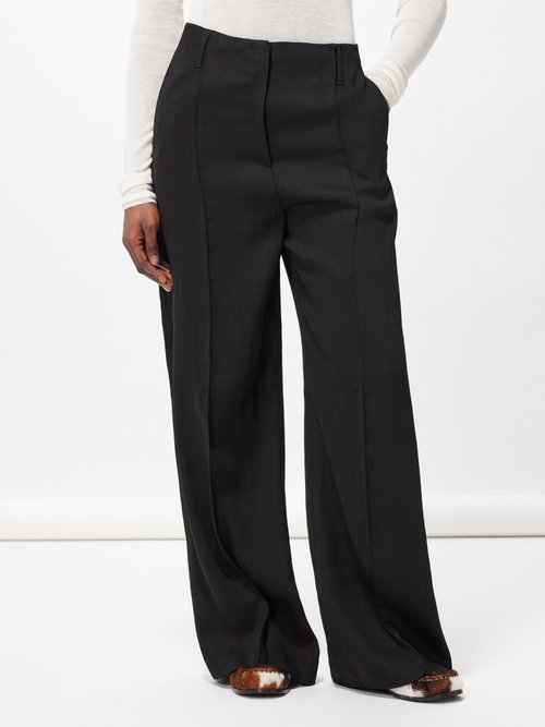 Pitmel Wool-blend Crepe Tailored Suit Trousers