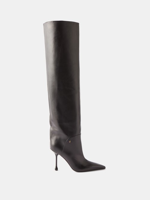 Cycas Leather Knee-high Boots