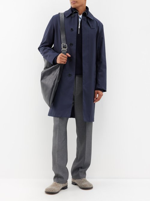 Mackintosh NEWINGTON mid-length coat - Blue