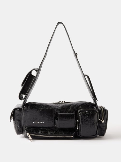 Balenciaga Men's Superbusy Multi-Pocket Sling Bag