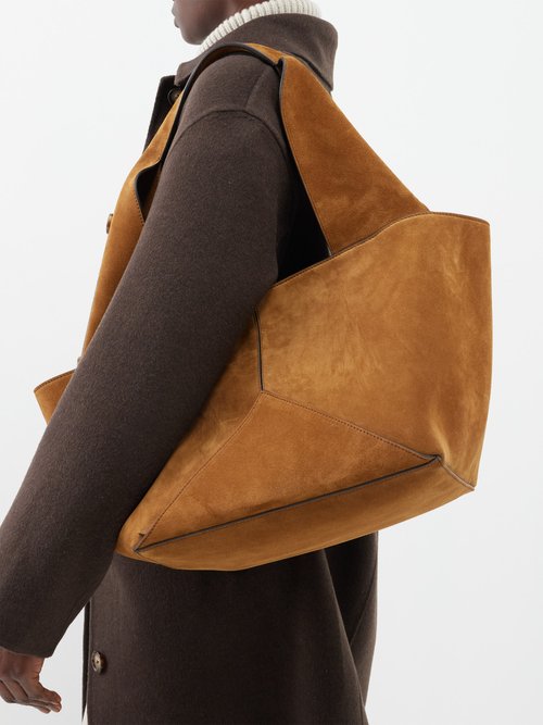 Metier Market Suede Shoulder Bag In Tan