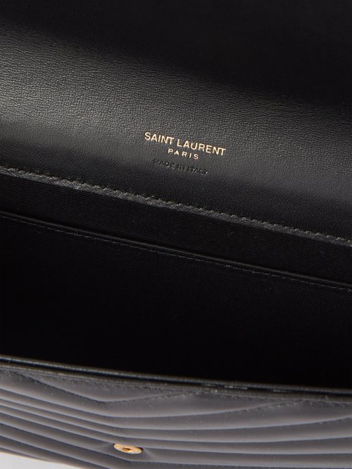 Cassandre Matelasse Leather Clutch in Black - Saint Laurent