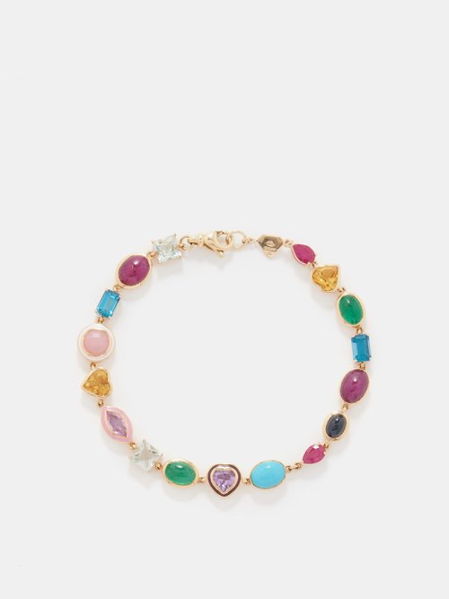 Alison Lou Sapphire & 14kt Gold Bracelet