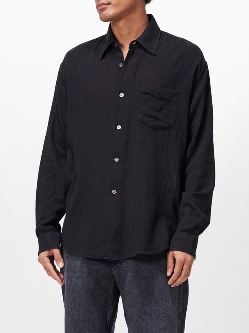 Our Legacy Coco Cotton Shirt In Black