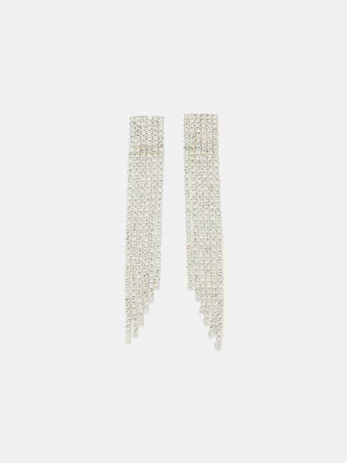 Nyc Crystal & Silver-plated Earrings