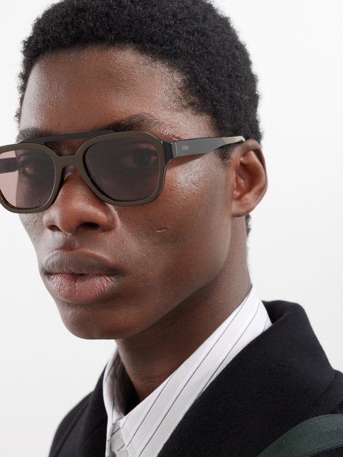Fendi Eyewear Fendirama Round Sunglasses - Farfetch