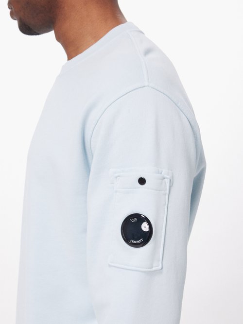 Lens logo Cotton jersey Sweatshirt In Blue