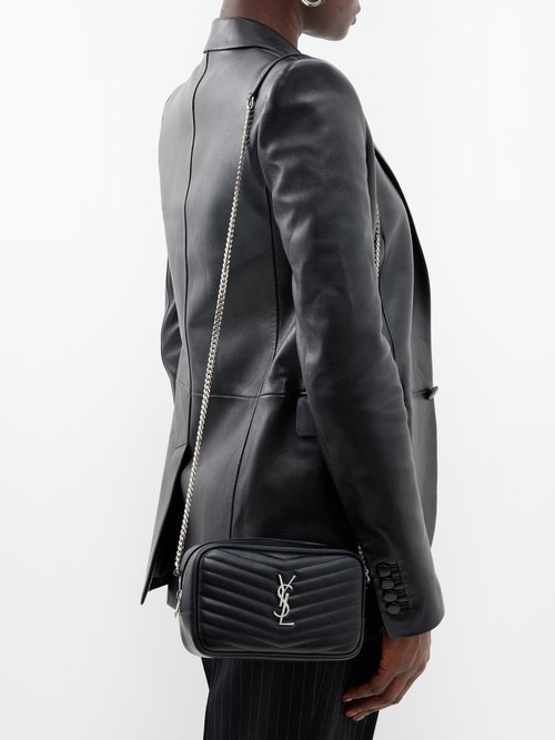 Black Lou mini quilted-leather cross-body bag, Saint Laurent