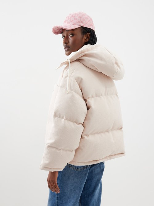 Gucci GG Supreme Canvas Hooded Down Coat | Smart Closet