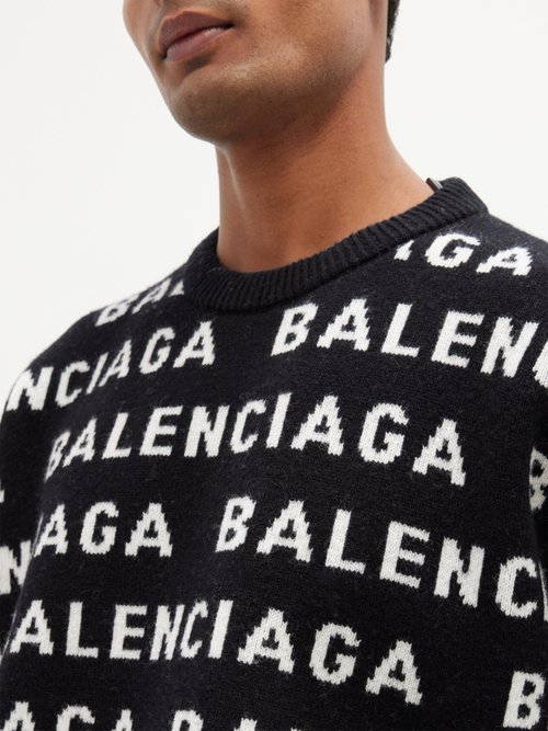 Balenciaga jacquard online sweater