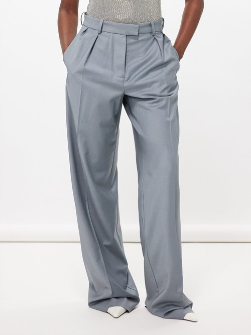 16Arlington sequin-embellished flared trousers - Grey
