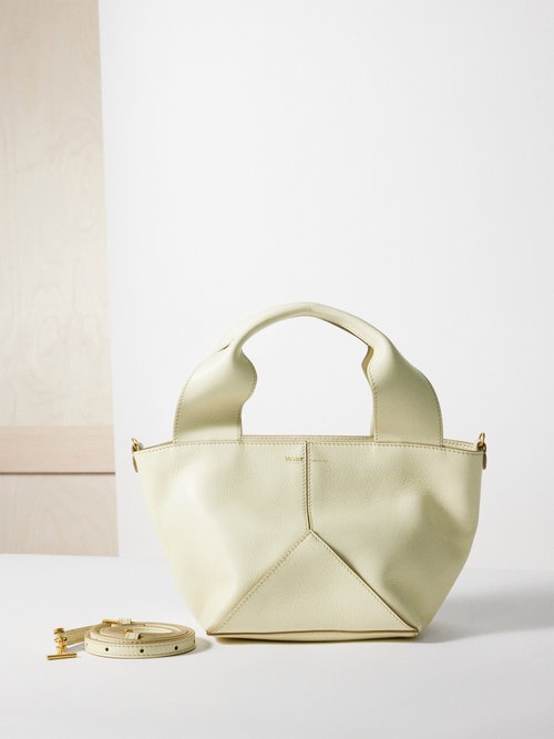 Métier – Market Mini Leather Cross-body Bag – Womens – White