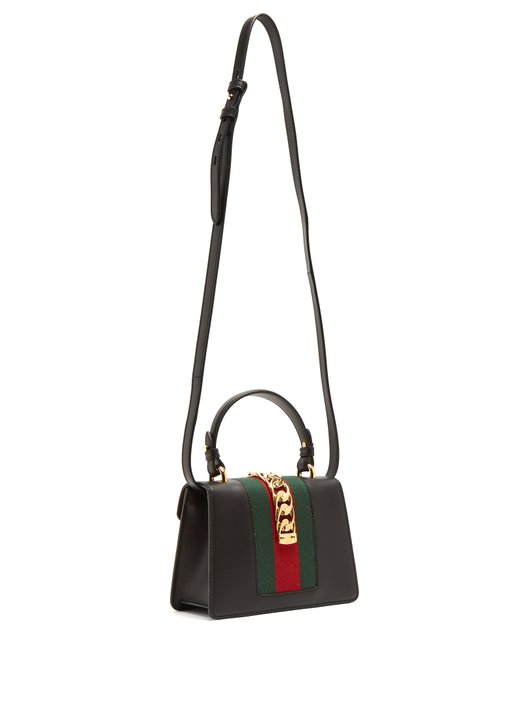 Sylvie mini leather cross-body bag