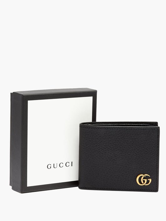 GG Marmont grained-leather bi-fold wallet