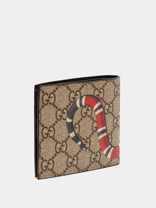 GG Supreme Kingsnake bi-fold wallet