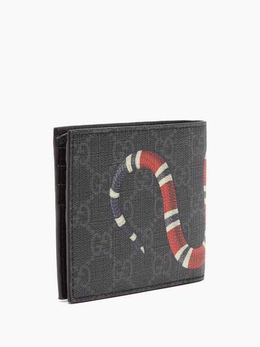 Kingsnake-print GG Supreme wallet