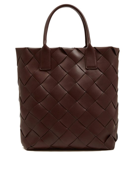 Maxi Cabat Intrecciato leather tote bag