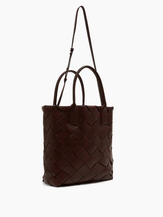 Maxi Cabat Intrecciato leather tote bag