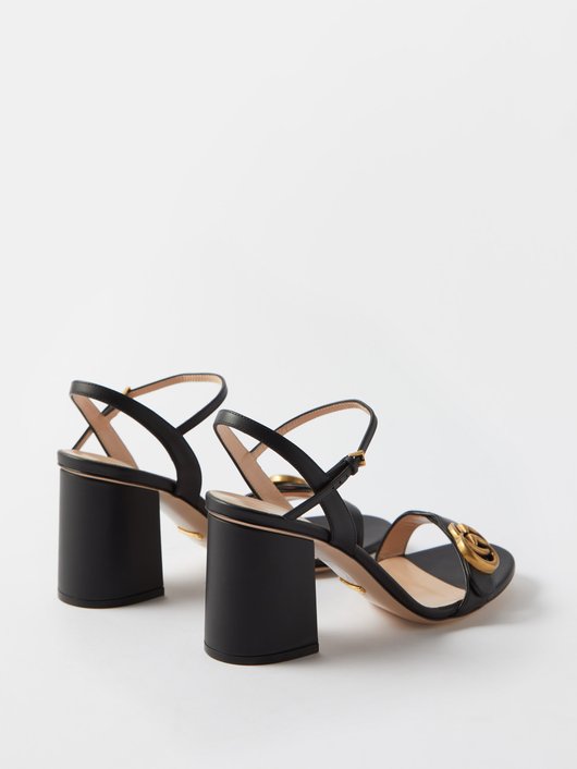 GG Marmont block-heel leather sandals