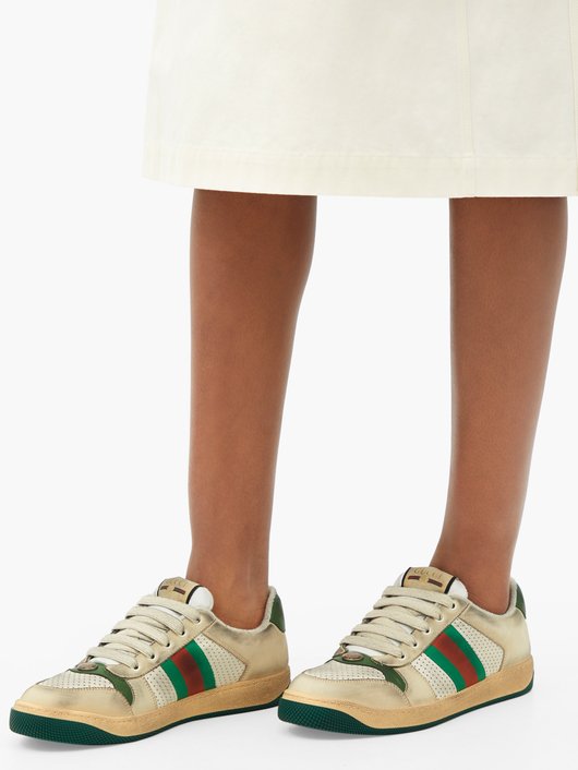 Gucci Screener leather trainers