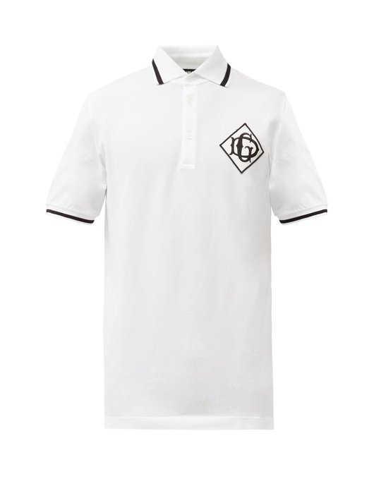 ÁO PHÔNG DOLCE & GABBANA DG-logo cotton-piqué polo shirt SS2021