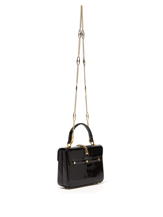 Sylvie 1969 mini patent-leather shoulder bag