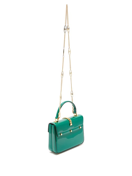 Sylvie 1969 small patent-leather shoulder bag