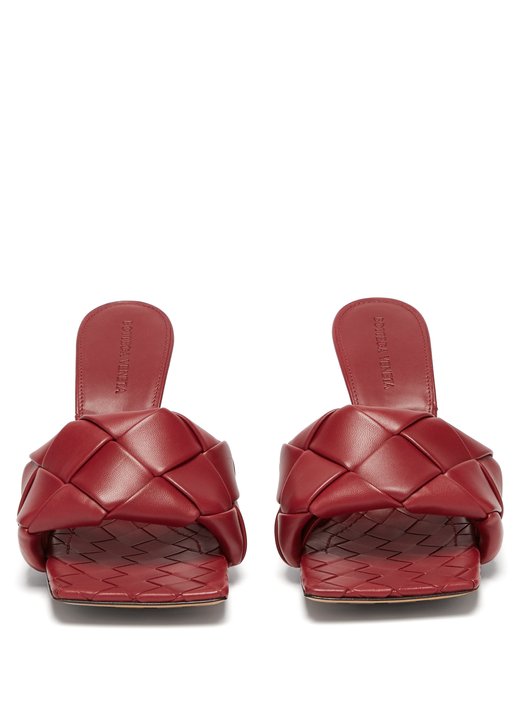 The Lido Intrecciato leather mules