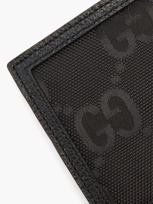 Logo-patch large GG-canvas bifold wallet