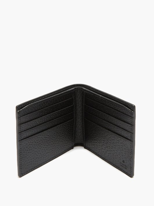 Logo-patch large GG-canvas bifold wallet