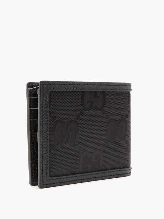 Logo-patch large GG-canvas bifold wallet