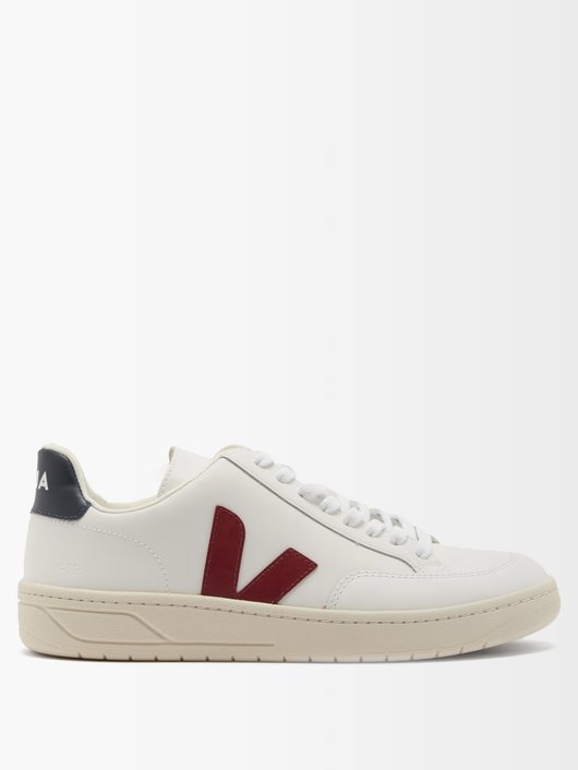 V-12 leather trainers