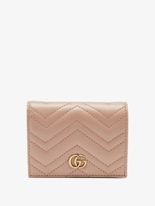 GG Marmont bi-fold quilted-leather cardholder