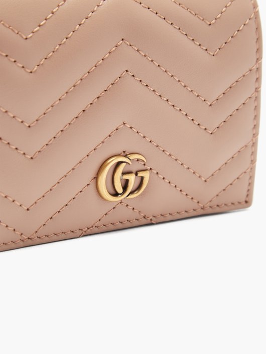 GG Marmont bi-fold quilted-leather cardholder