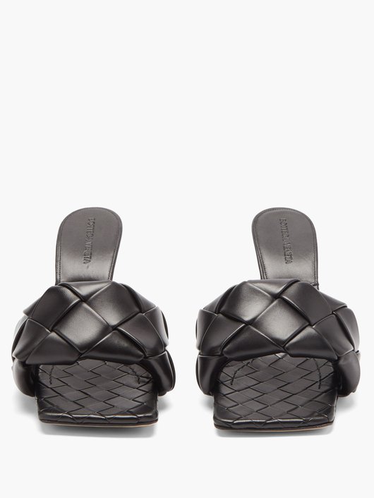 The Lido Intrecciato leather mules