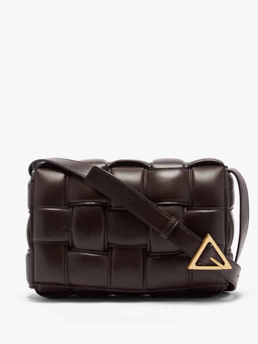 Cassette small Intrecciato-leather cross-body bag